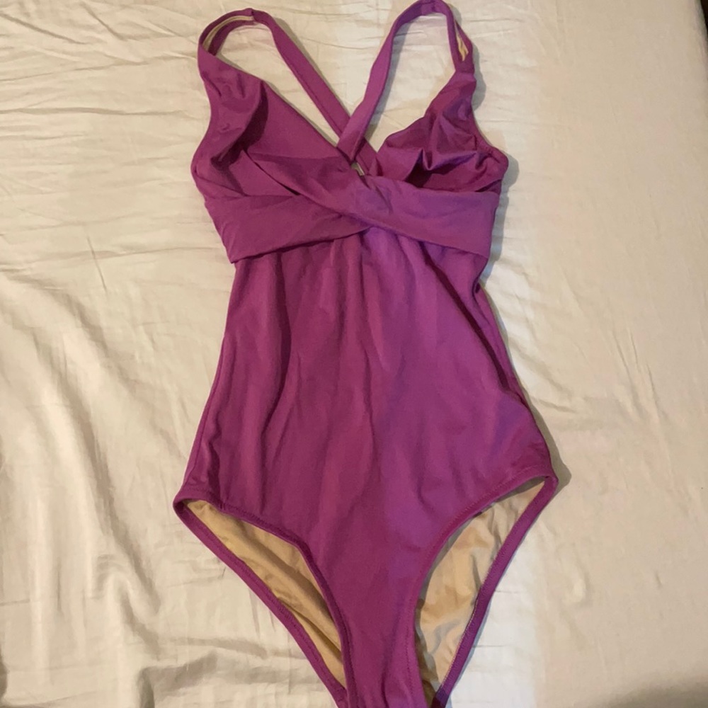 J. Crew Women's One-Piece Swimsuit in Magenta